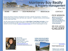 Tablet Screenshot of montereybayvacations.com